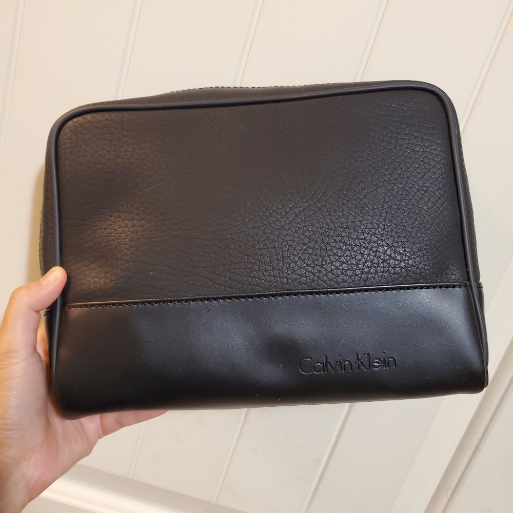 New Calvin Klein Travel Pouch dopp kit bag